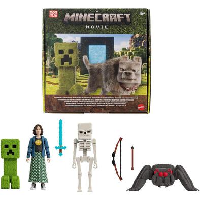 Minecraft Story Set with 4 Action Figures & 3 Accessories