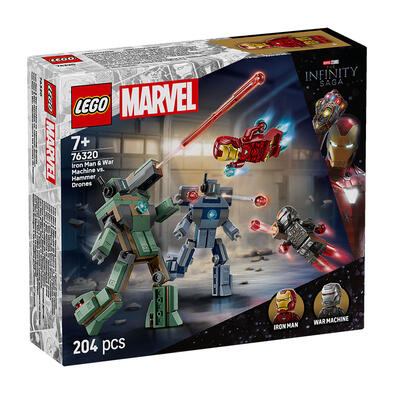 LEGO Marvel Iron Man & War Machine vs. Hammer Drones 76320