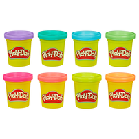 Play-Doh 8 Pack Neon Non-Toxic Modeling Compound