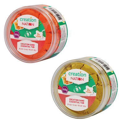Creation Nation Creation Sand Essential Tub - Orange / Yellow - Assorted