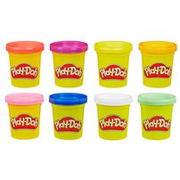 Play-Doh 8 Pack Rainbow Neon Non-Toxic Modeling Compound