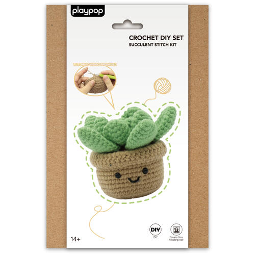 playpop Crochet DIY Set Succulent