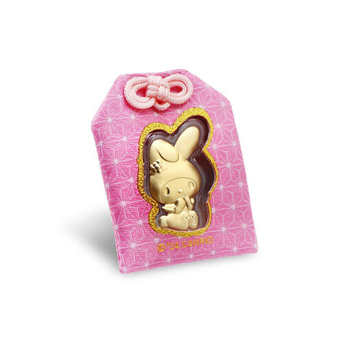 Sanrio My Melody Friends Collection Gold Foil with Charm Bag