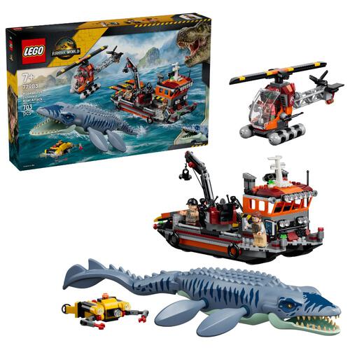 (Pre-order) LEGO Jurassic World Mosasaurus Dinosaur Boat Attack 77983 (Estimated August 2026)