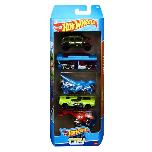 Hot Wheels Cars, 5-Pack Of Die-Cast Toy Cars Or Trucks In 1:64 Scale
