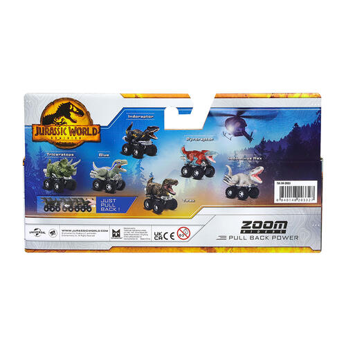 Jurassic World Zoom Riders Dominion 3 Pieces Pack