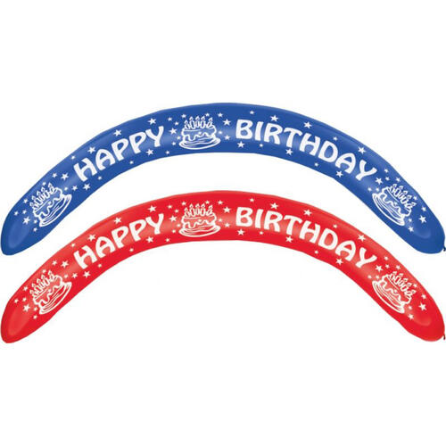 Everts 2 Pieces Happy Birthday Banner Balloons