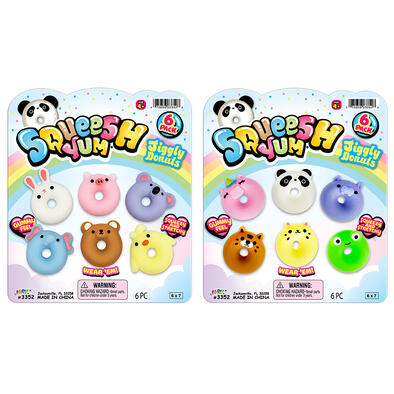 Ja-Ru Squeesh Yum Jiggly Donuts - Assorted