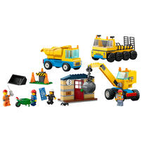 LEGO City Construction Trucks and Wrecking Ball 60391