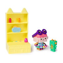 Gabby's Dollhouse, Celebration Series Baby Box Cat Bobble Figure with Dollhouse Furniture and Accessories