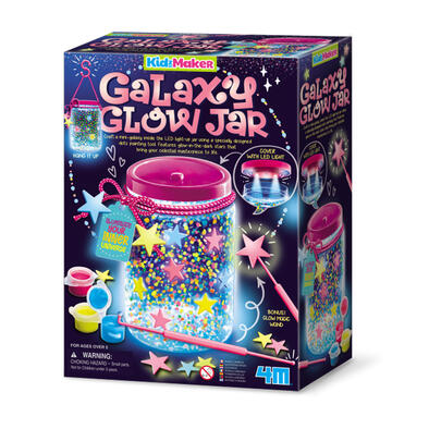 4M KidzMaker Galaxy Glow Jar