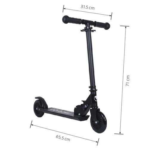 Light Up Wheels Scooter Black
