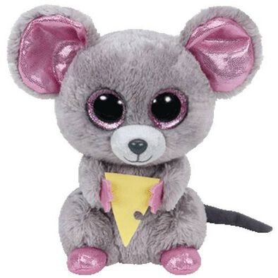 Ty Beanie Boos 6 Inch Squeaker The Mouse With Cheese