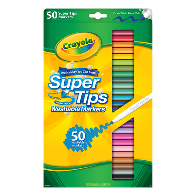 Crayola 50 Colors Super Tips Washable Marker