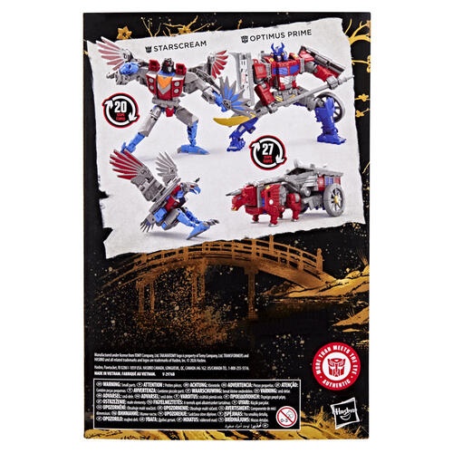 Transformers Timelines Optimus Prime And Starscream Action Figures