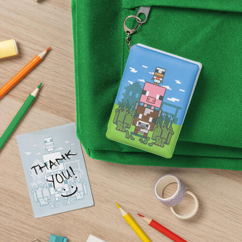 Paladone Minecraft Mini Puffy Notepad Keyring