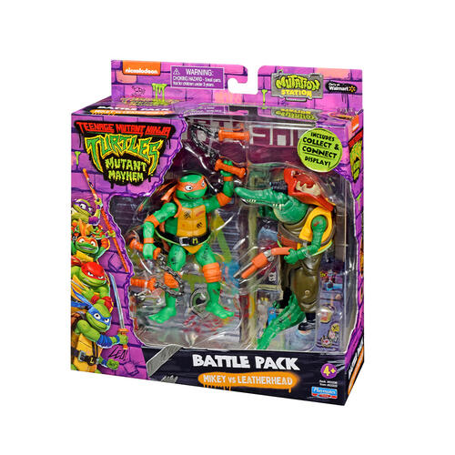 Teenage Mutant Ninja Turtles Michelangelo Vs Leatherhead