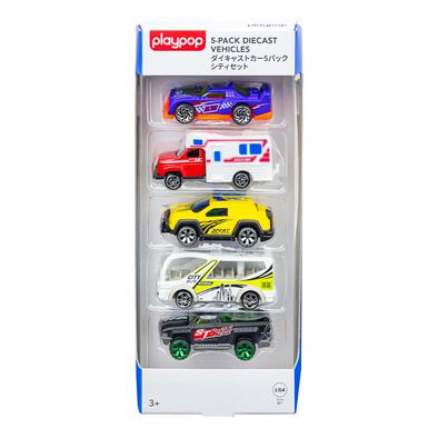 playpop 5-Pack Diecast Vehicles - City