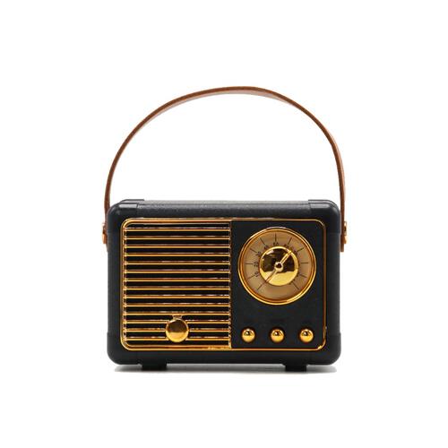 playpop Retro Radio Speaker- Black