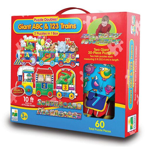 The Learning Journey Puzzle Doubles Giant Abc/123 Train