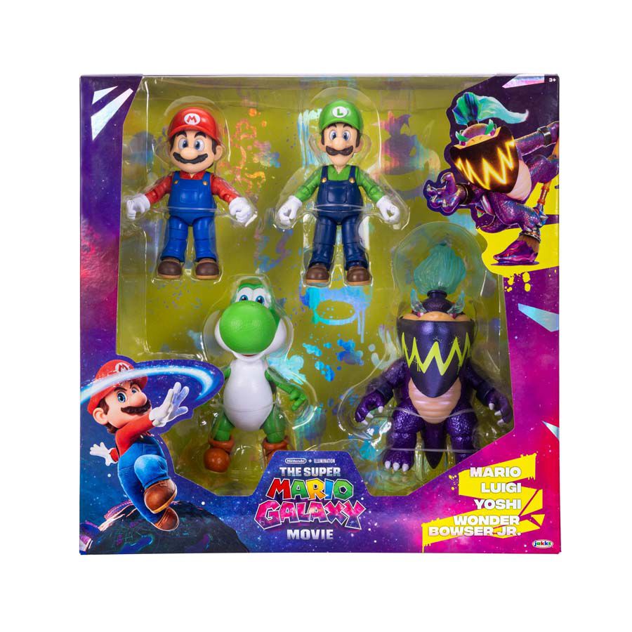 The Super Mario Galaxy Movie 5 Inch Figure 4-Pack Set | Toys”R”Us