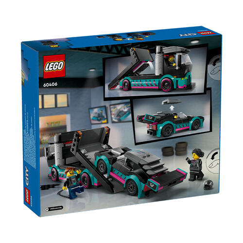 LEGO City Race Car and Car Carrier Truck 60406