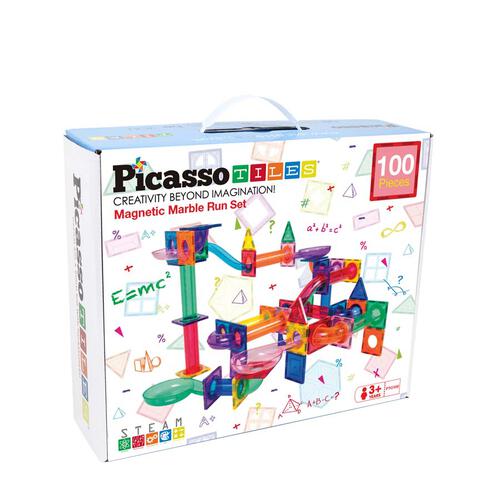 PicassoTiles Marble Run 100 Pieces
