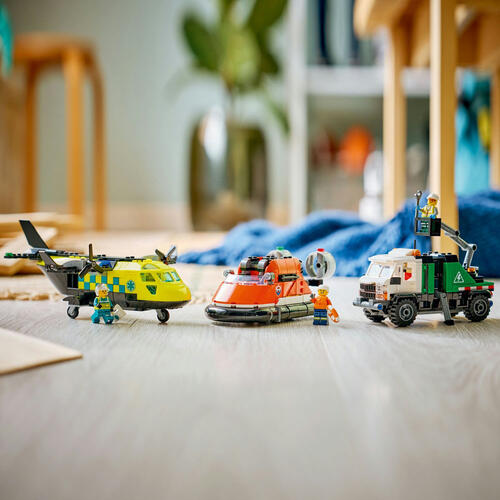 LEGO City Airplane, Service Truck & Hovercraft Remix 60505