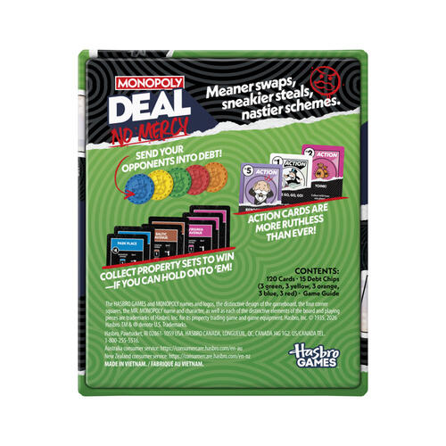 Monopoly Deal No Mercy Game