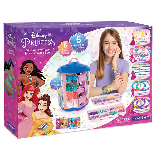 Make It Real Disney Princess 5-in-1 Jewelry Tower