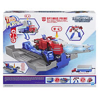 Transformers EarthSpark Optimus Prime Battle Trailer Playset