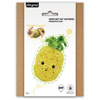 playpop Crochet DIY Keyring Pineapple