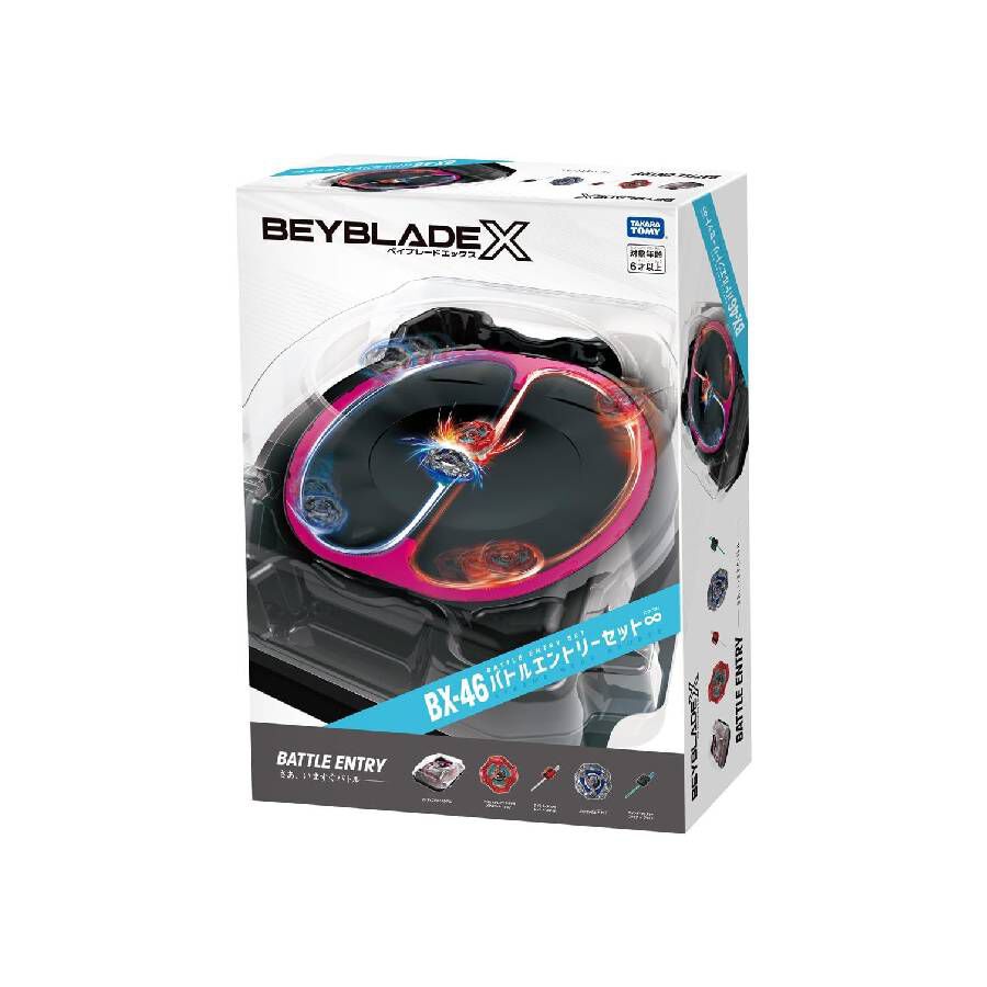 【新品・未使用】 BEYBLADE X BX-46 バトルエントリーセット∞ Takara Tomy Beyblade X BX-46 Battle Entry Set INFINITY | Toys”R”Us