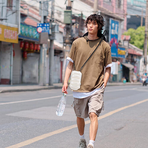 playpop Puffar&eacute; x playpop Inflatable Fashion Pouch - Pearl White