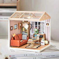 Robotime Rolife Cozy Living Lounge DIY Plastic Miniature House