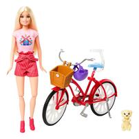 Barbie Doll & Bike Playset