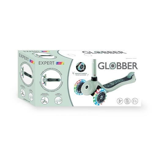 Globber Expert Lights Scooter - Sage
