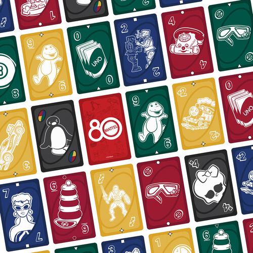 UNO Mattel 80th Ruby Red