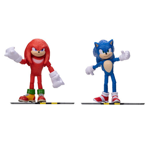 Sonic 2 Movie 4 Inch Figure 2-Pack Sonic & Knuckles