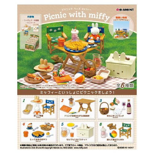 Re-ment Miffy Picnic With Miffy Blind Box Single Pack - Assorted