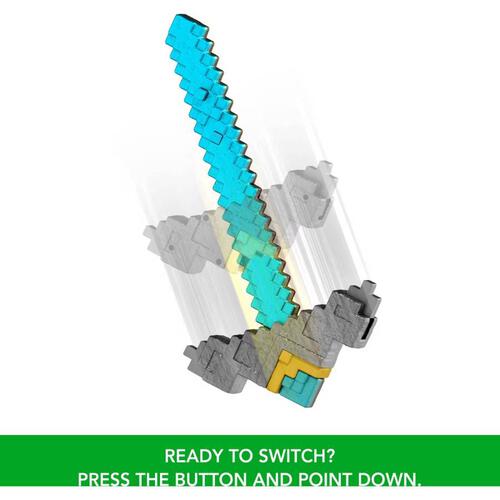 Minecraft Click and Switch Sword and Pickaxe 2-in-1 Role-Play