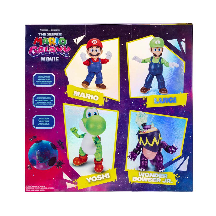 The Super Mario Galaxy Movie 5 Inch Figure 4-Pack Set | Toys”R”Us