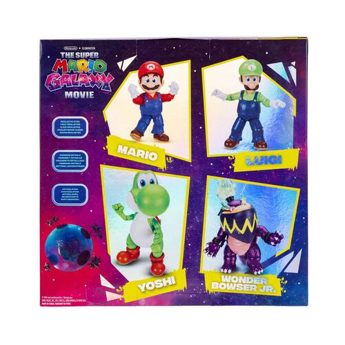 The Super Mario Galaxy Movie 5 Inch Figure 4-Pack Set