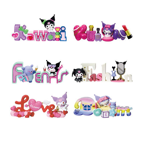 Re-ment Kuromi Words Collection Blind Box Single Pack - Assorted