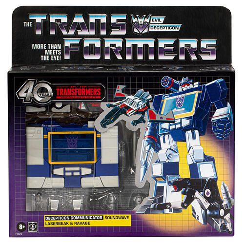 Transformers Retro 40th Anniversary, Soundwave, Laserbeak & Ravage