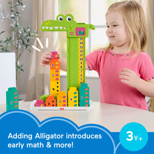 Fisher-Price Adding Alligator Educational Toy With 10 Stacking Blocks