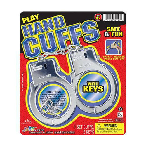 Ja-Ru Plastic Pretend Toy Hand Cuffs