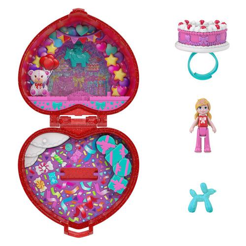 Polly Pocket Mattel 80th Ruby Red Ring Box