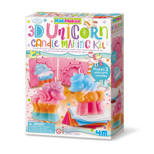 4M KidzMaker 3D Unicorn Candle Making Kit