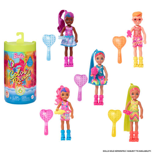 Barbie Chelsea Color Reveal Doll Neon - Assorted